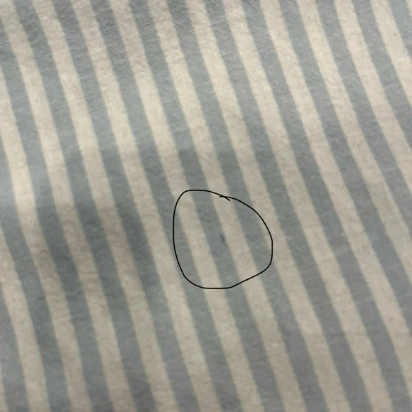 Jack&Jones Men's Button Up Striped Short Sleeve Shirt - Blue - Picture 6 of 9